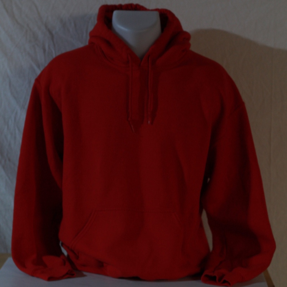 Plain Red Hoodie with strings